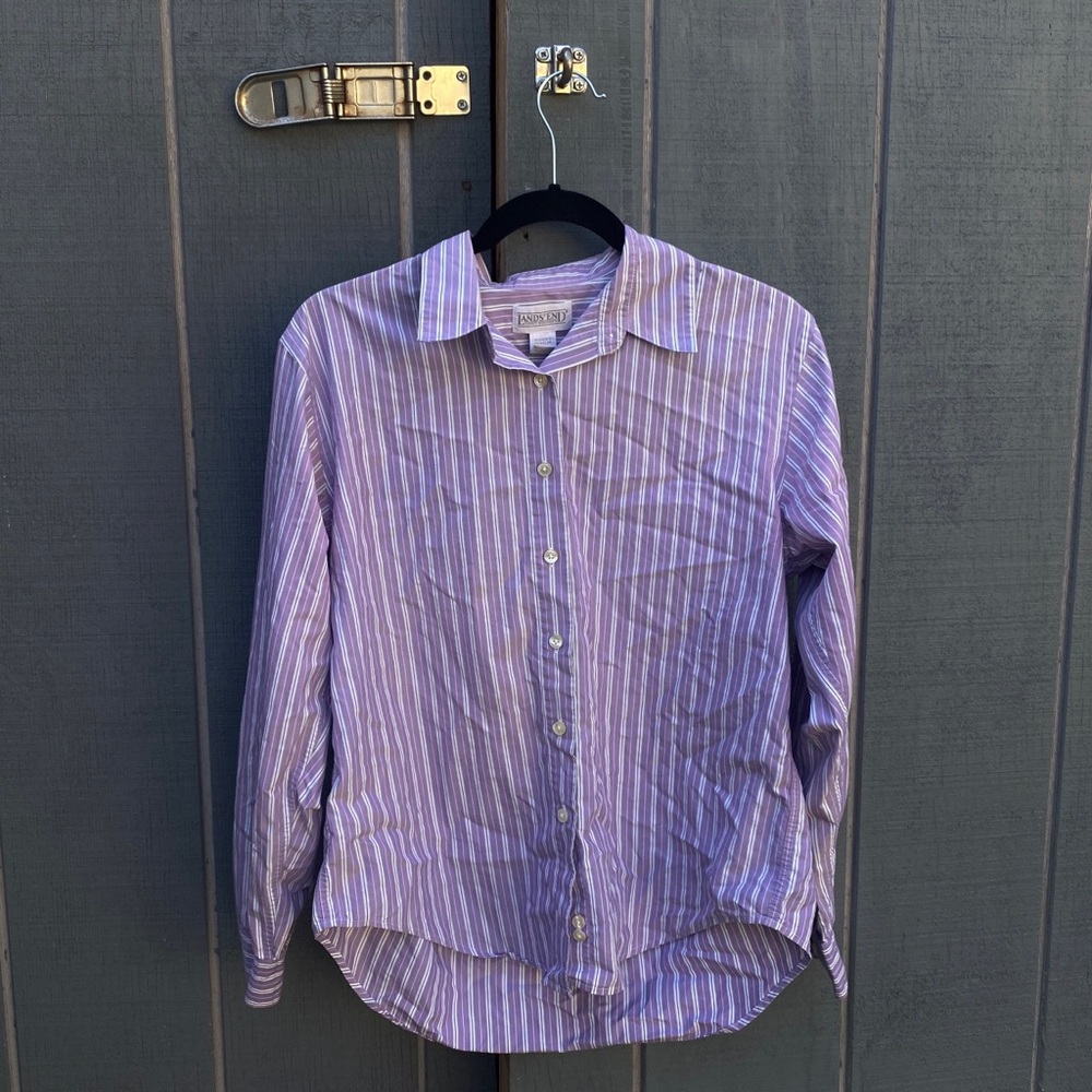 Purple Striped Men's Shirt